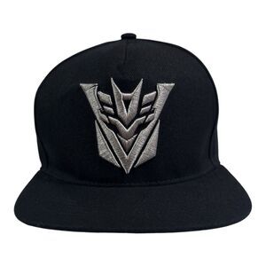 Transformers The Last Knight Deception SnapBack Hat 2017 Movie Cap Black/Silver